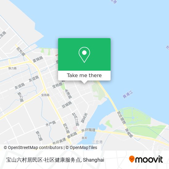 宝山六村居民区-社区健康服务点 map