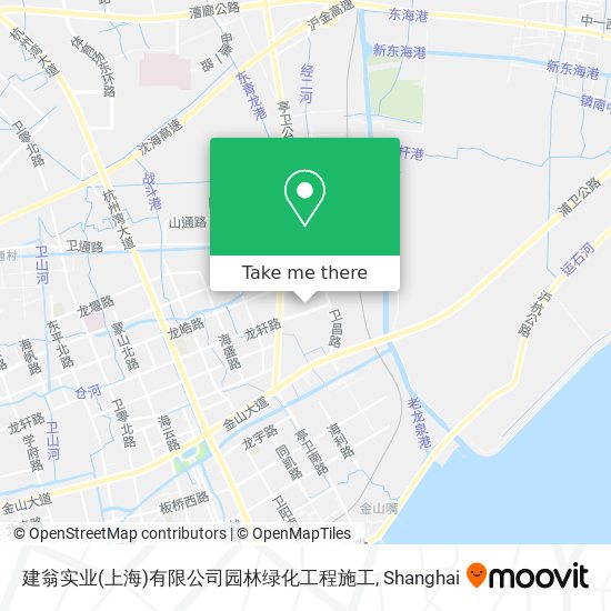 建翁实业(上海)有限公司园林绿化工程施工 map