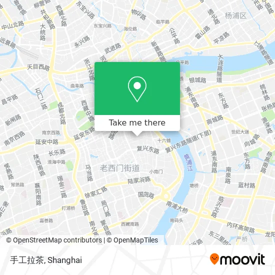 手工拉茶 map