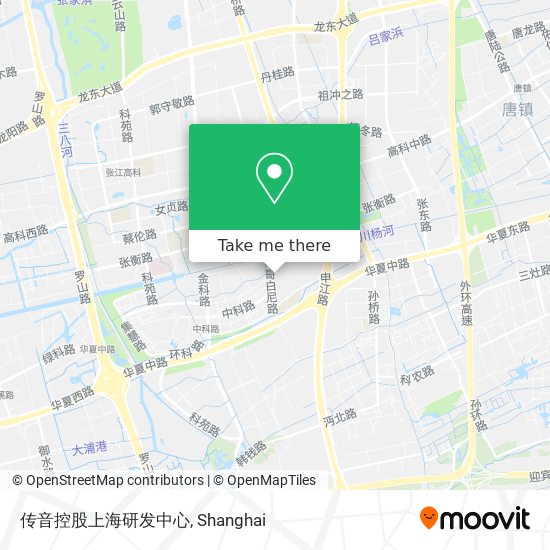 传音控股上海研发中心 map
