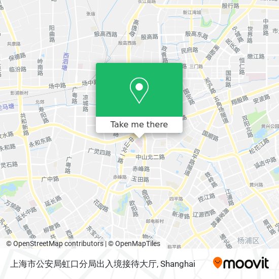 上海市公安局虹口分局出入境接待大厅 map