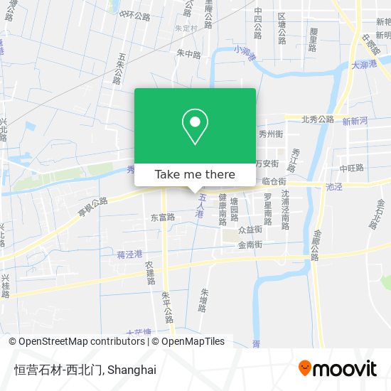恒营石材-西北门 map