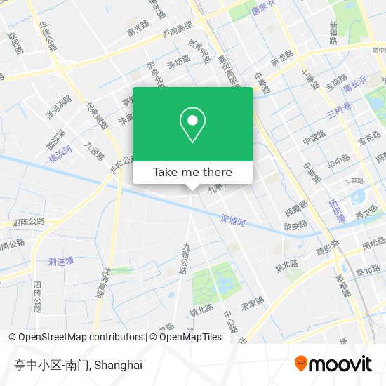 亭中小区-南门 map