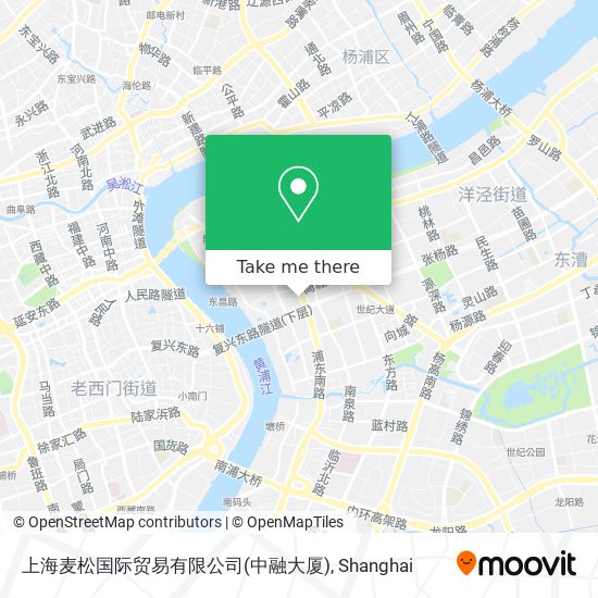 上海麦松国际贸易有限公司(中融大厦) map