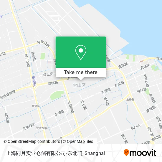 上海同月实业仓储有限公司-东北门 map