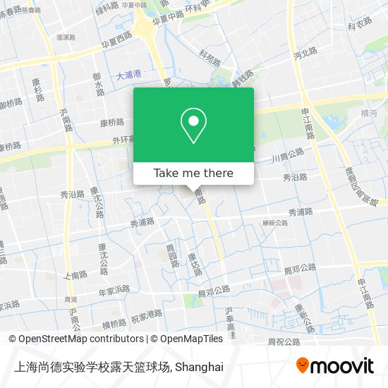 上海尚德实验学校露天篮球场 map