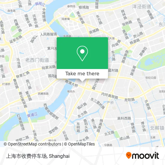 上海市收费停车场 map