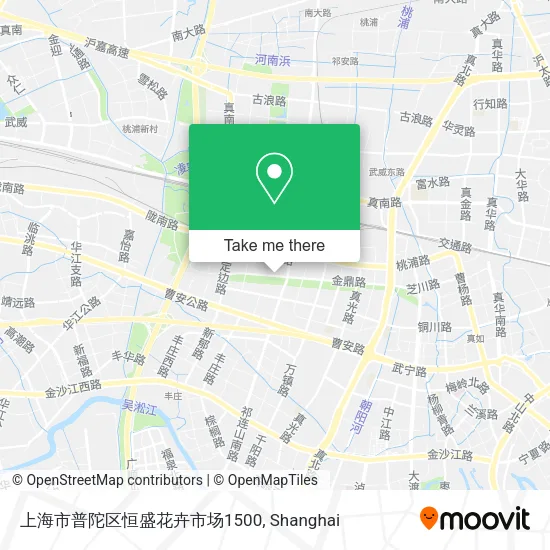 上海市普陀区恒盛花卉市场1500 map