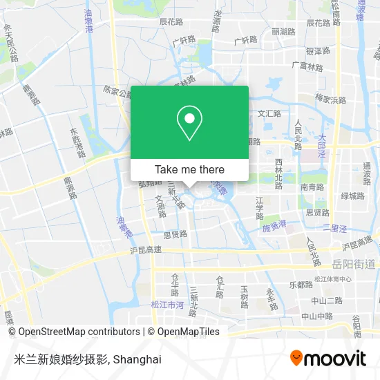 米兰新娘婚纱摄影 map