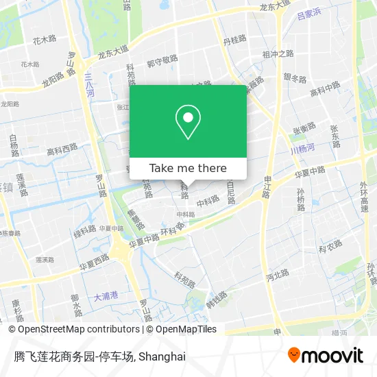 腾飞莲花商务园-停车场 map