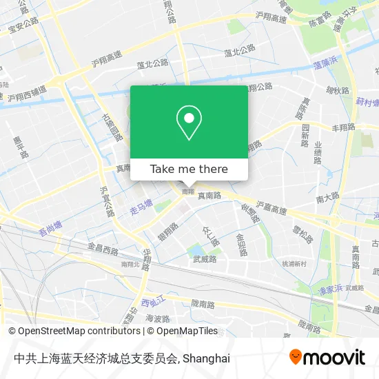 中共上海蓝天经济城总支委员会 map