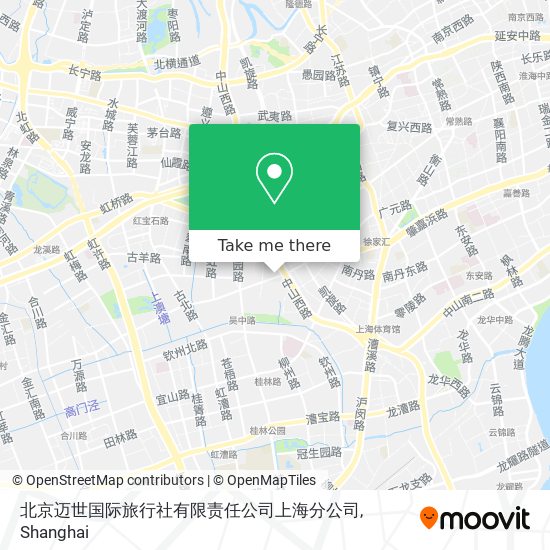 北京迈世国际旅行社有限责任公司上海分公司 map