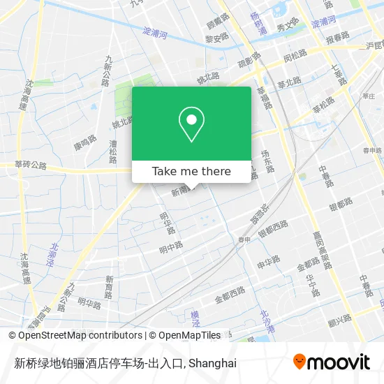 新桥绿地铂骊酒店停车场-出入口 map
