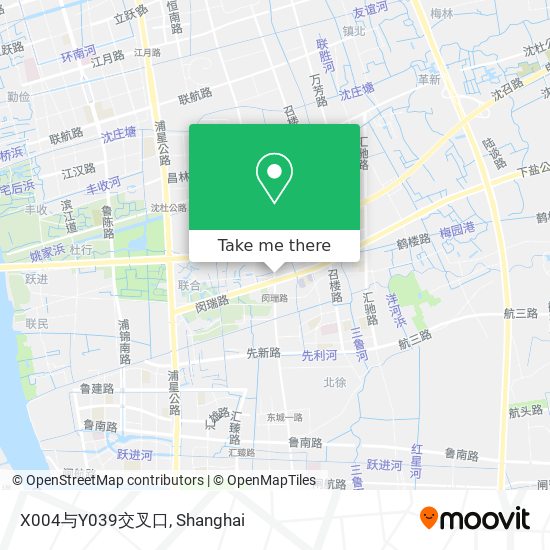 X004与Y039交叉口 map