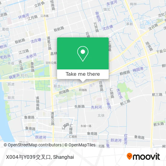X004与Y039交叉口 map