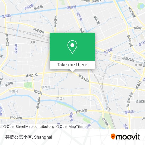 甚蓝公寓小区 map