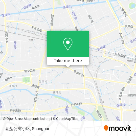 甚蓝公寓小区 map