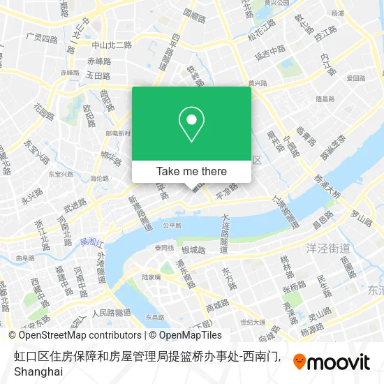 虹口区住房保障和房屋管理局提篮桥办事处-西南门 map