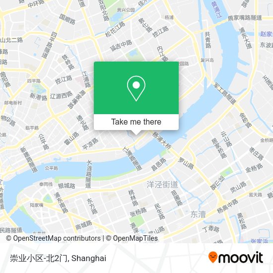 崇业小区-北2门 map