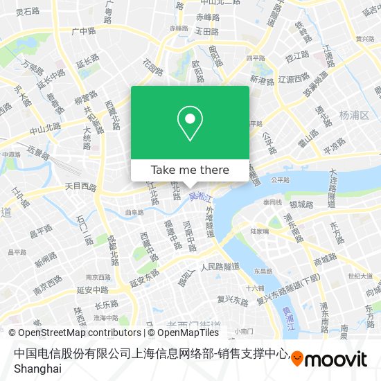 中国电信股份有限公司上海信息网络部-销售支撑中心 map