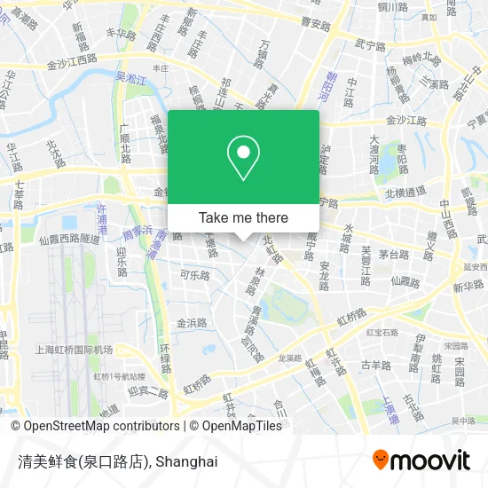 清美鲜食(泉口路店) map