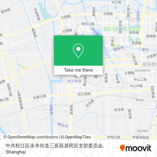 中共松江区永丰街道三辰苑居民区支部委员会 map