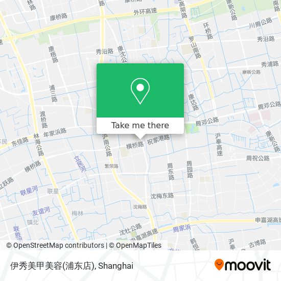 伊秀美甲美容(浦东店) map