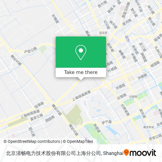 北京清畅电力技术股份有限公司上海分公司 map