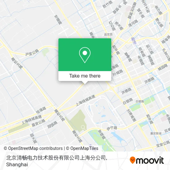 北京清畅电力技术股份有限公司上海分公司 map
