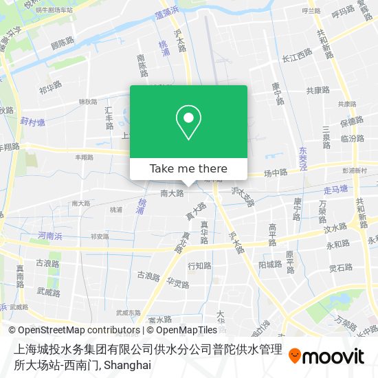 上海城投水务集团有限公司供水分公司普陀供水管理所大场站-西南门 map