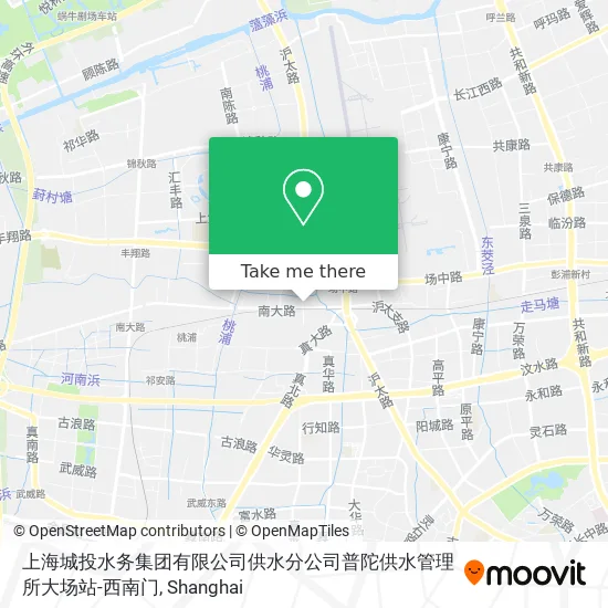 上海城投水务集团有限公司供水分公司普陀供水管理所大场站-西南门 map