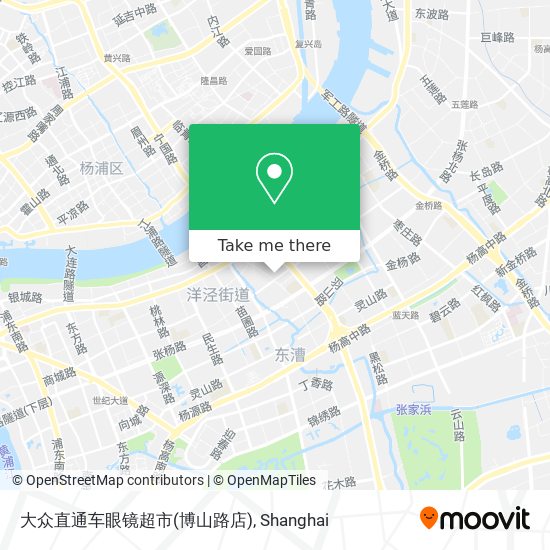 大众直通车眼镜超市(博山路店) map