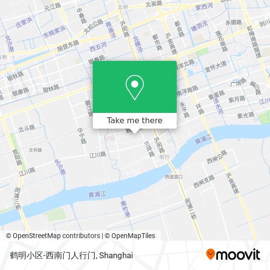 鹤明小区-西南门人行门 map