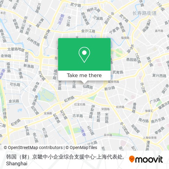 韩国（财）京畿中小企业综合支援中心-上海代表处 map