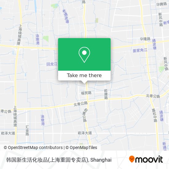 韩国新生活化妆品(上海重固专卖店) map