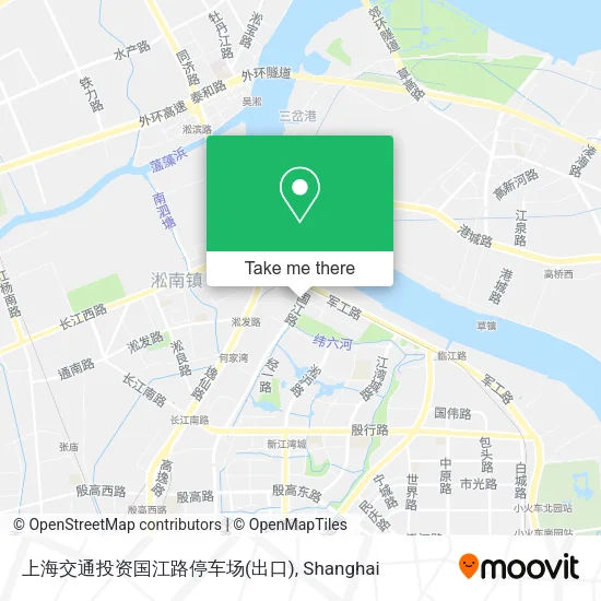 上海交通投资国江路停车场(出口) map