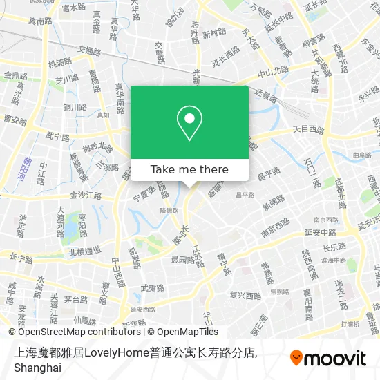 上海魔都雅居LovelyHome普通公寓长寿路分店 map