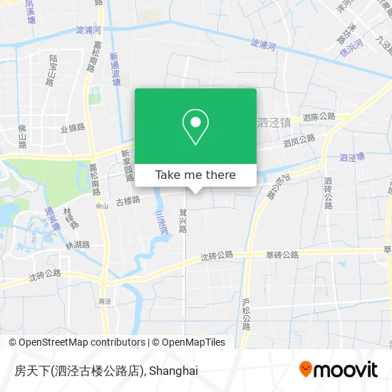 房天下(泗泾古楼公路店) map