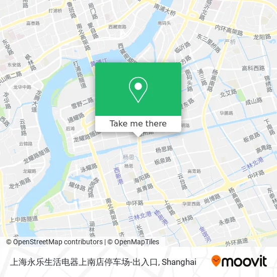 上海永乐生活电器上南店停车场-出入口 map