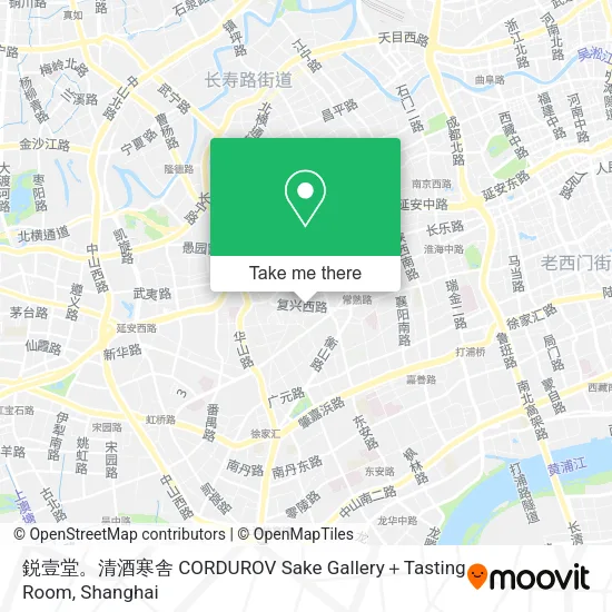 鋭壹堂。清酒寒舎 CORDUROV Sake Gallery＋Tasting Room map
