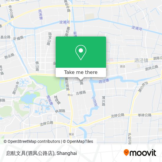 启航文具(泗凤公路店) map