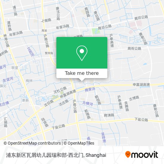 浦东新区瓦屑幼儿园瑞和部-西北门 map