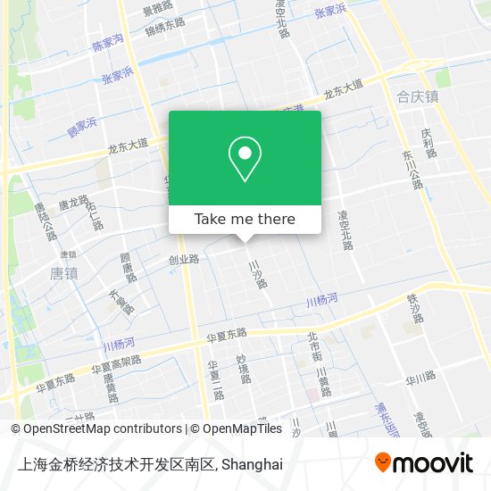 上海金桥经济技术开发区南区 map