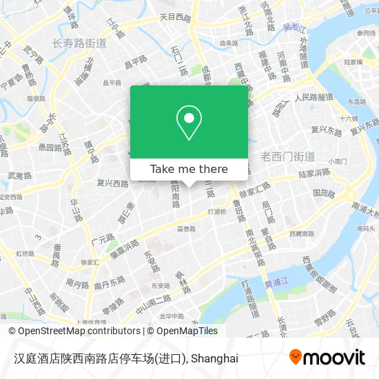 汉庭酒店陕西南路店停车场(进口) map