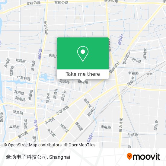 豪沩电子科技公司 map