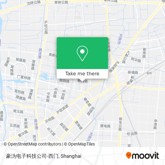 豪沩电子科技公司-西门 map