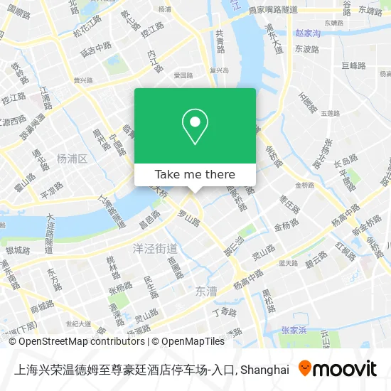 上海兴荣温德姆至尊豪廷酒店停车场-入口 map