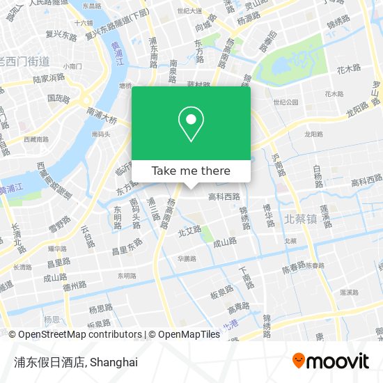 浦东假日酒店 map