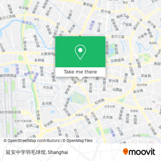 延安中学羽毛球馆 map