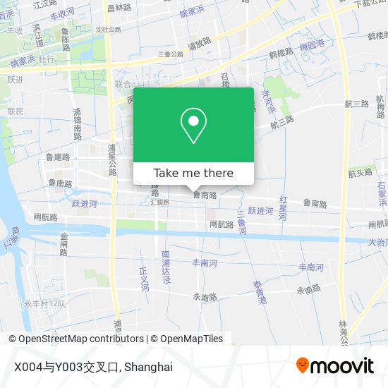 X004与Y003交叉口 map